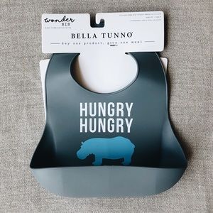Wonder Silicone Bib - Hungry Hippo